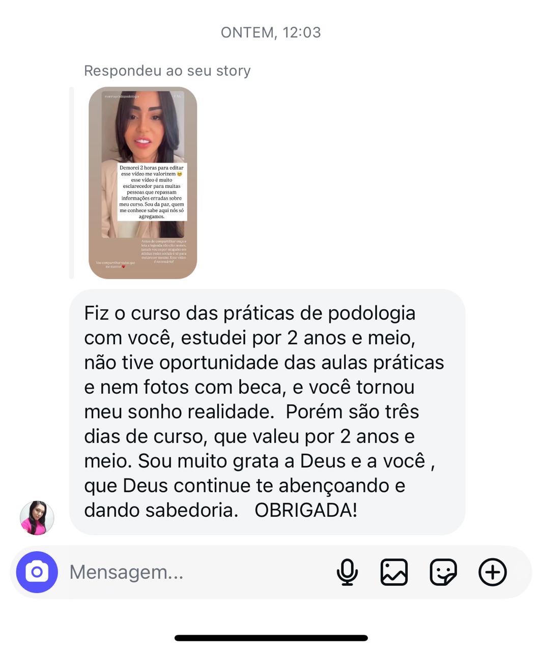 Depoimento Prática - 3 dias valeram por 2 anos e meio